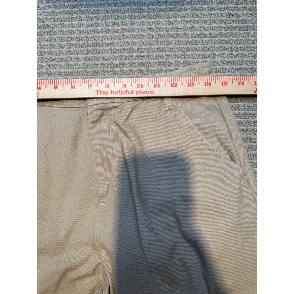 Sandy Liang x Target Tan Khaki Wide Leg Cargo Pants Women Size 4 Cotton Utility - Picture 8 of 11